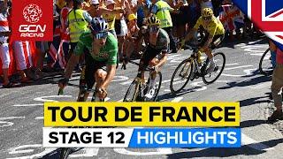Fireworks On Alpe d’Huez  Tour De France 2022 Stage 12 Highlights