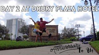 Drury plaza Hotel Day 2  2 Year Wedding Anniversary Celebration  Hang Out At Disney Springs