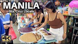 Wandering the Local Sta Cruz Manila Philippines 4K