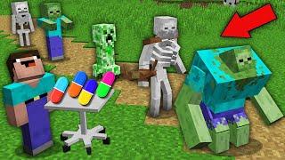 Minecraft NOOB vs PRO NOOB MUTATED THIS MOB WITH LABORATORY PILL  100% trolling