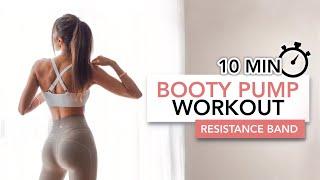 10 MIN BOOTY PUMP Resistance Band  Kalça Büyütme Egzersizleri Direnç Lastiği  Eylem Abaci