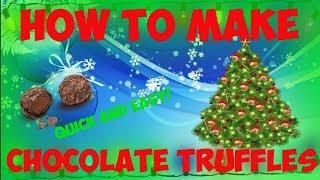 Cooking with the Randomness Channel-HOW TO MAKE CHOCOLATE TRUFFLES