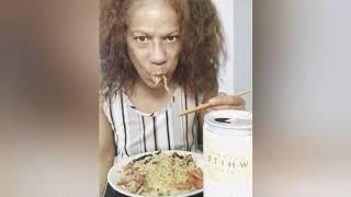 #ASMR  WHISPERING UVULA girl #JoyHall #Wine #uDON #MIGORENG #Noodles #chicken #EGG #KIMCHI