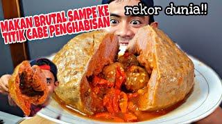 CUMA 5 MENIT MAKAN BAKSO LAVA SEBESAR KEPALA PALING BRUTAL DIDUNIA  #cimoryspicychallenge