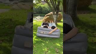 Automatic inflatable bed load-bearing test #airbed #automatic