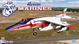 U.S. Marines Harrier VTOL Ops At Culdrose RNAS  Microsoft Flight Simulator  MSFS2020
