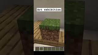 Art Exhibition In Minecraft #shorts #minecraft #memes #meme #youtubeshorts #viral