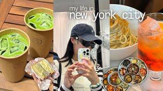 nyc vlog  matcha brooklyn korean food social media famous restaurants and cafes stationary