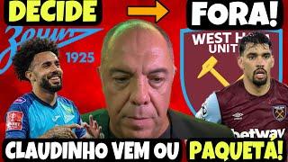 URGENTE FLAMENGO DECIDE AS OITAVAS NA CASA DO PALMEIRAS CLAUDINHO OU PAQUETÁ? BRAZ ABRE O JOGO