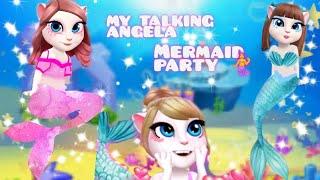 My talking Angela 2   mermaid party ‍️‍️ 