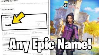 How To Get Any *OG* Epic Name In Fortnite Chapter 5 EASY