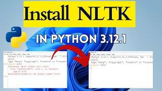 How to Install NLTK  in Python  2024 Update  NLTK Installation