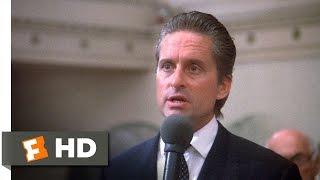 Wall Street 45 Movie CLIP - Greed Is Good 1987 HD