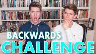 BACKWARDS WORD CHALLENGE Sibling Tag w Devan  Collins Key