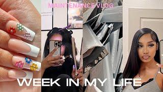 WEEK IN MY LIFE MAINTENANCE VLOG lashes nails new hair business etc… + GIVEAWAY