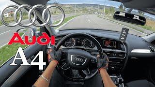 AUDI A4 B8 Facelift  2.0 TDI 177 HP Quattro S Tronic  POV Test Drive 4K