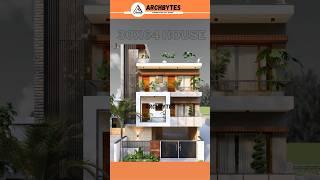 30x64 Feet House Elevation Design  3d #housedesign #elevation #trending #shorts #archbytes