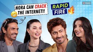 Crakk Rapid Fire Ft. Vidyut Jammwal Nora Fatehi Arjun Rampal & Amy Jackson