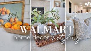 WALMART HOME DECOR FINDS  STYLING IDEAS  AFFORDABLE HIGH END DECORATE YOUR SPACE TIPS