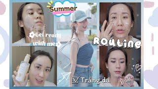 GiveAway ROUTINE DƯỠNG SÁNG DA MÙA HÈ ️ #GRWM A SUMMER DAY  HƯƠNG WITCH