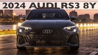 BEST IN CLASS? 2024 AUDI RS3 8Y SEDAN 5-CYLINDER 400HP - Kemora grey Audi Sport exhaust