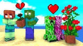 Monster School Valentines Day - Minecraft Animation