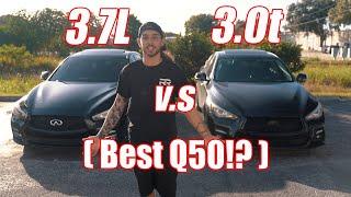 3.0t Q50 V.S 3.7L Q50 Which is Better? *RACE*