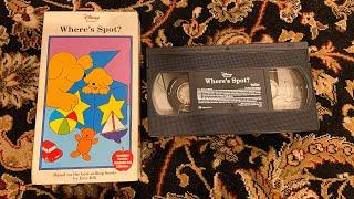 Disney Presents Spot Wheres Spot 2000 VHS