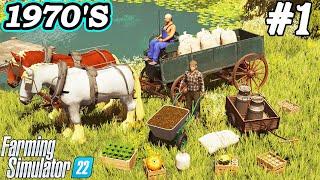 1970S. Start with 0$. NEW SERIES  in Farming Simulator 22. FS 22. Timelapse.  Ep 1.
