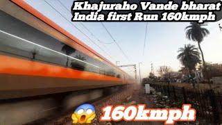 10 in 1 high speed semi train khajuraho Vande bharat 160kmph   gatiman Express  Bhopal Shatabdi