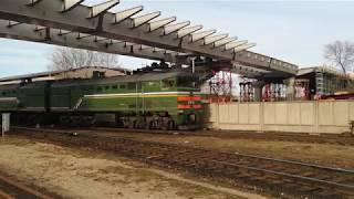 2TE10M locomotive in Daugavpils Latvia