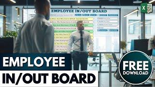 How To Create An Employee InOut Board From Scratch In Excel FREE TEMPLATE