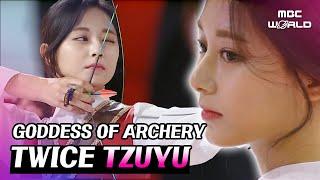 C.C. TWICE TZUYUs remarkable archery skills #TWICE #TZUYU #DAHYEON #CHAEYOUNG