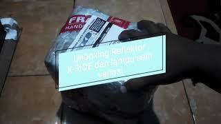 Unboxing PAKET REFLEKTOR YAMAHA X-RIDE OLD dan LAMPU SEIN VARIASI. PNP langsung pasang boss