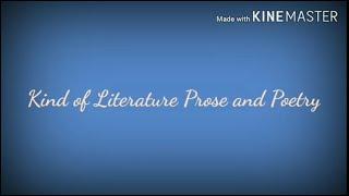 Kind of Literature Prose and Poetry_Laila