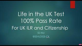 Latest Update - Life in the UK Test 2024 for UK ILR and Citizenship Question and Answer Fast Track