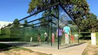 Time lapse of labyrinth at Nelson-Atkins Museum of Art