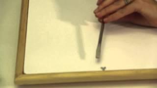 How to Use Glazing Points & Picture Frames  Picture Frame Crafts