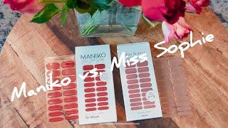 Maniko vs. Miss Sophie UV Gel Folien