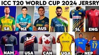 All Teams Jersey for the ICC Mens T20 World Cup 2024  T20 World cup 2024 All Teams Jersey