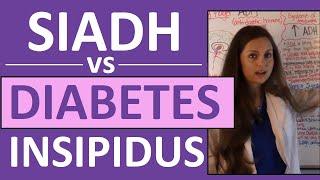 SIADH vs Diabetes Insipidus DI  Endocrine System Nursing NCLEX