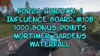 Forza Horizon 4 Influence Board #108 1000 Bonus Points Mortimer Gardens Waterfall