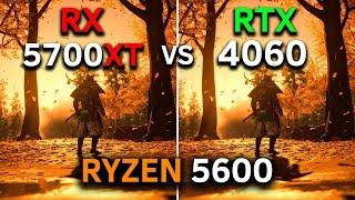 RTX 4060 8GB vs RX 5700 XT 8GB  RYZEN 5 5600  2024