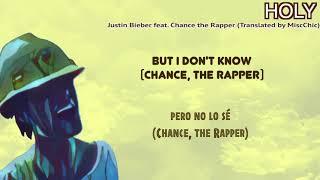 Holy - Justin Bieber feat. Chance the Rapper  English and Spanish Lyric Video