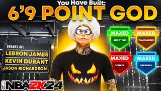 I MADE THE MOST BROKEN 69 POINT GOD IN NBA 2K24 BEST 69 BUILD IN NBA 2K24