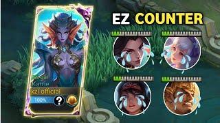 KARRIE BEST BUILD 2024 TO EZ COUNTER SHIELD ENEMY HEROES  MLBB