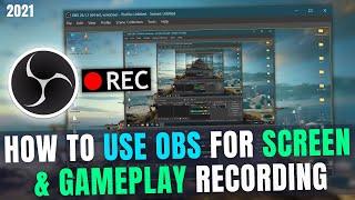 How to USE OBS Studio to Record Screen  How to Record Gameplay on PC  Record PC Screen OBS - 2024