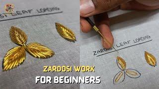 Zardosi work for beginners  Easy tips and tricks  #aariembroidery2_0 #aariwork #handmade