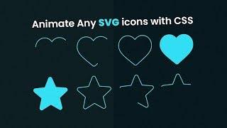 Animate Any SVG icons with CSS Only  SVG Stroke Animation With Html CSS