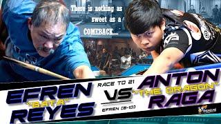 Efren BATA ReyesAnton The Dragon Raga  Race 21  Handicap Efren 8-10